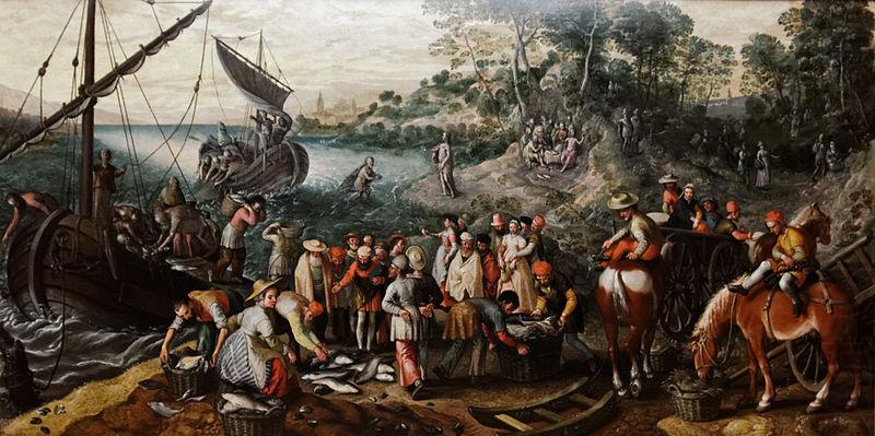 Joachim Beuckelaer Miraculous Draught of Fishes china oil painting image